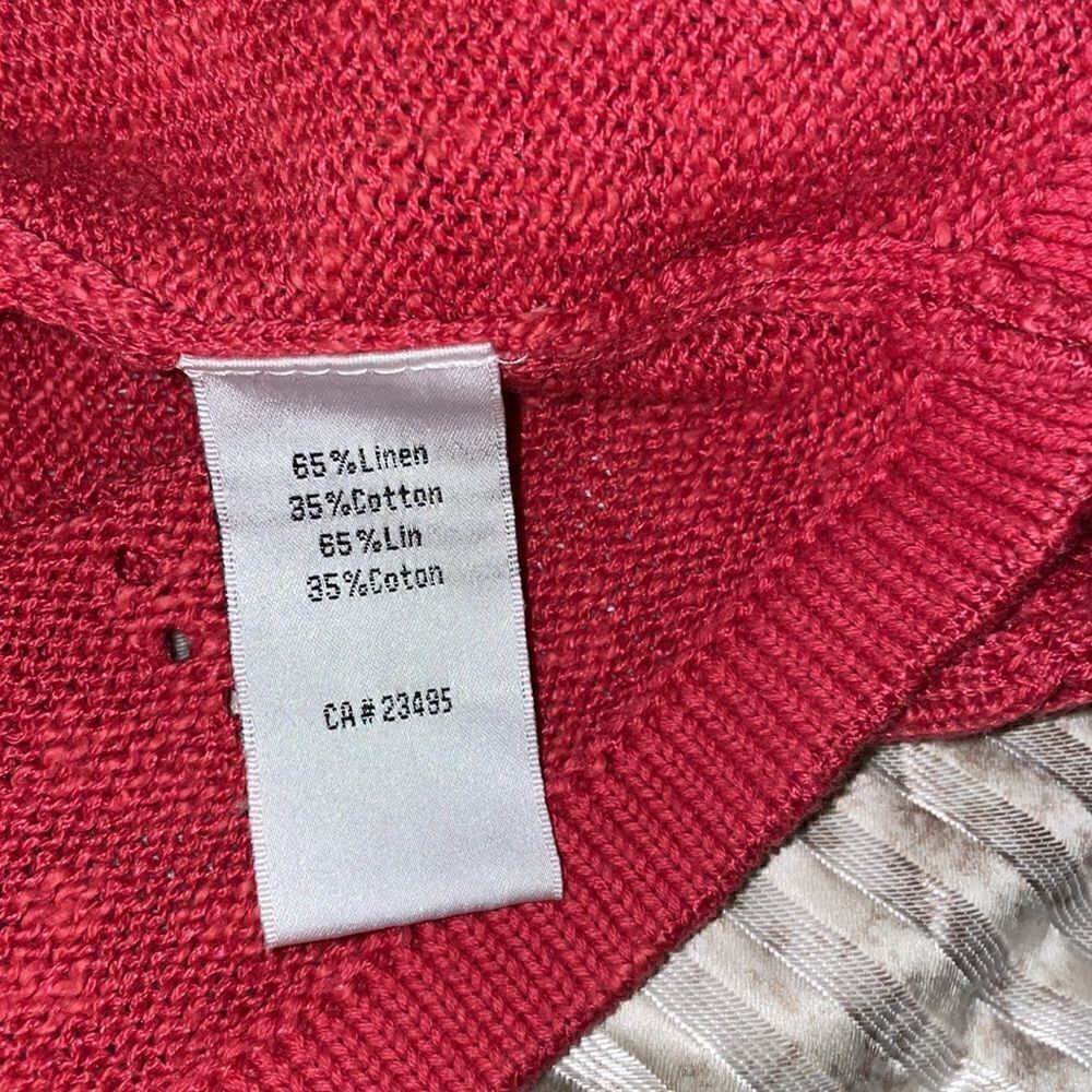 Icelandic Design Linen / Cotton Sweater Small - Picture 5 of 7